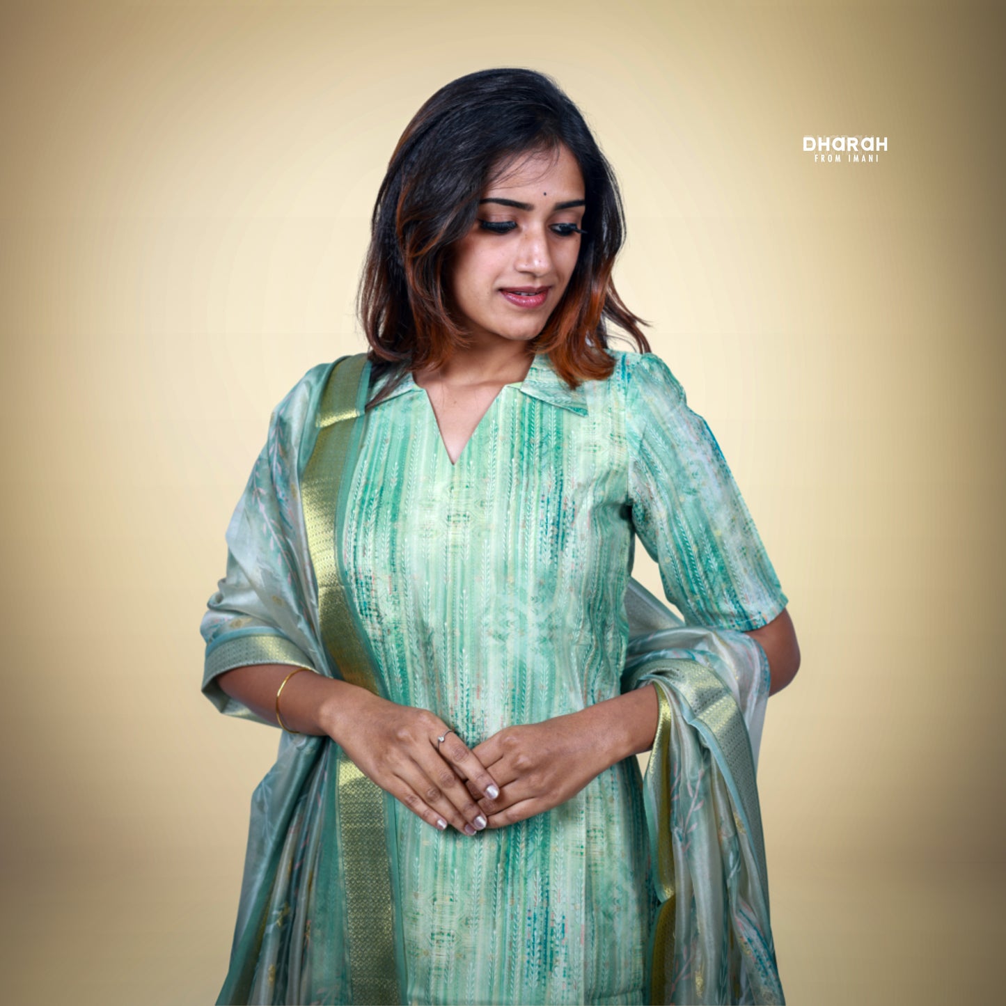 Pastal edition Soft Fancy Cotton Kurti & Dupatta 2-Piece Set