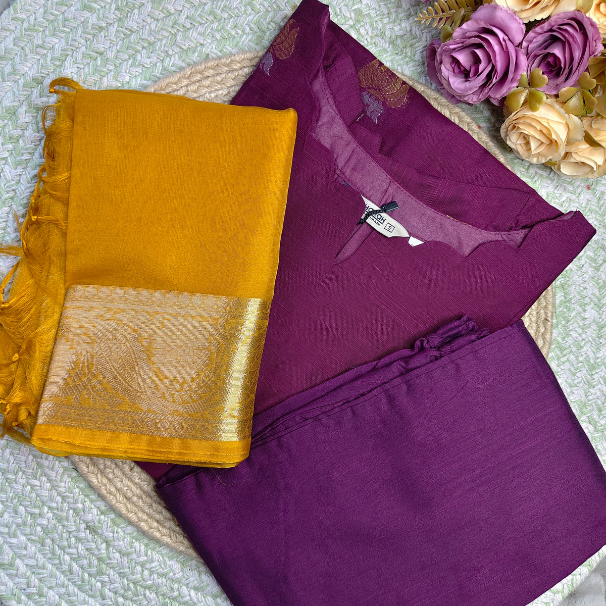 Magenta Salwar Suit