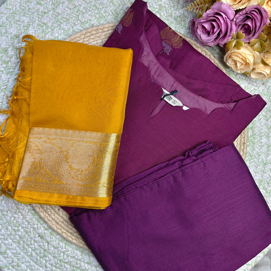 Magenta Salwar Suit