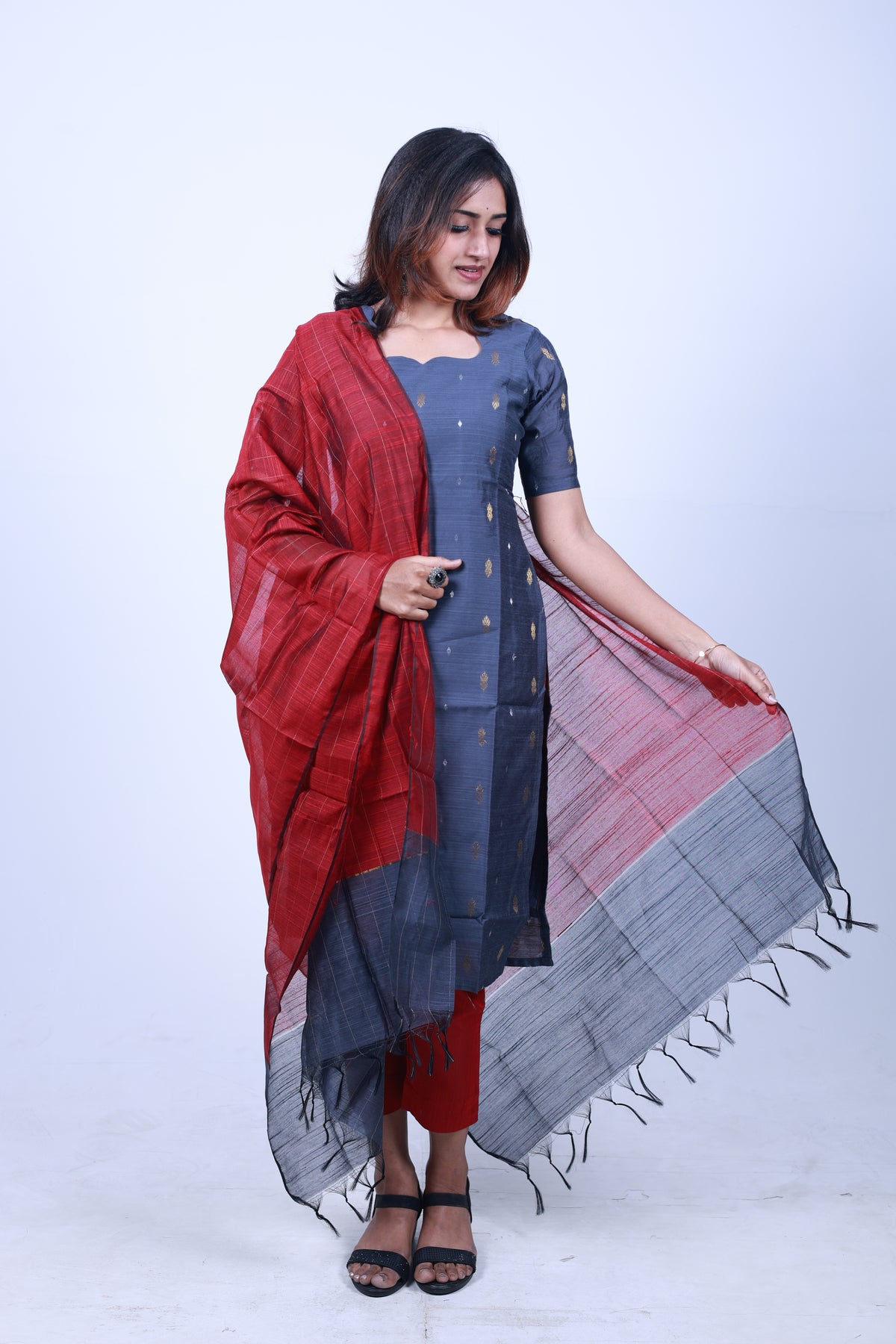 Classic Grey Salwar Suit