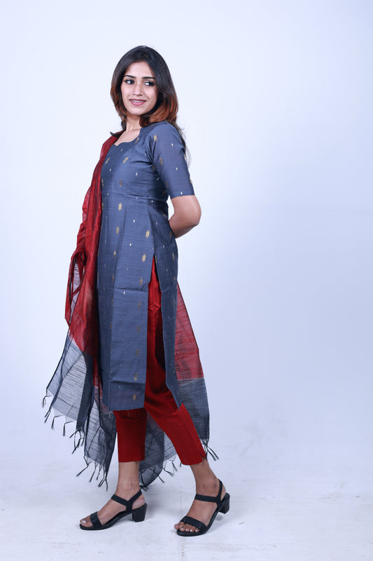 Classic Grey Salwar Suit