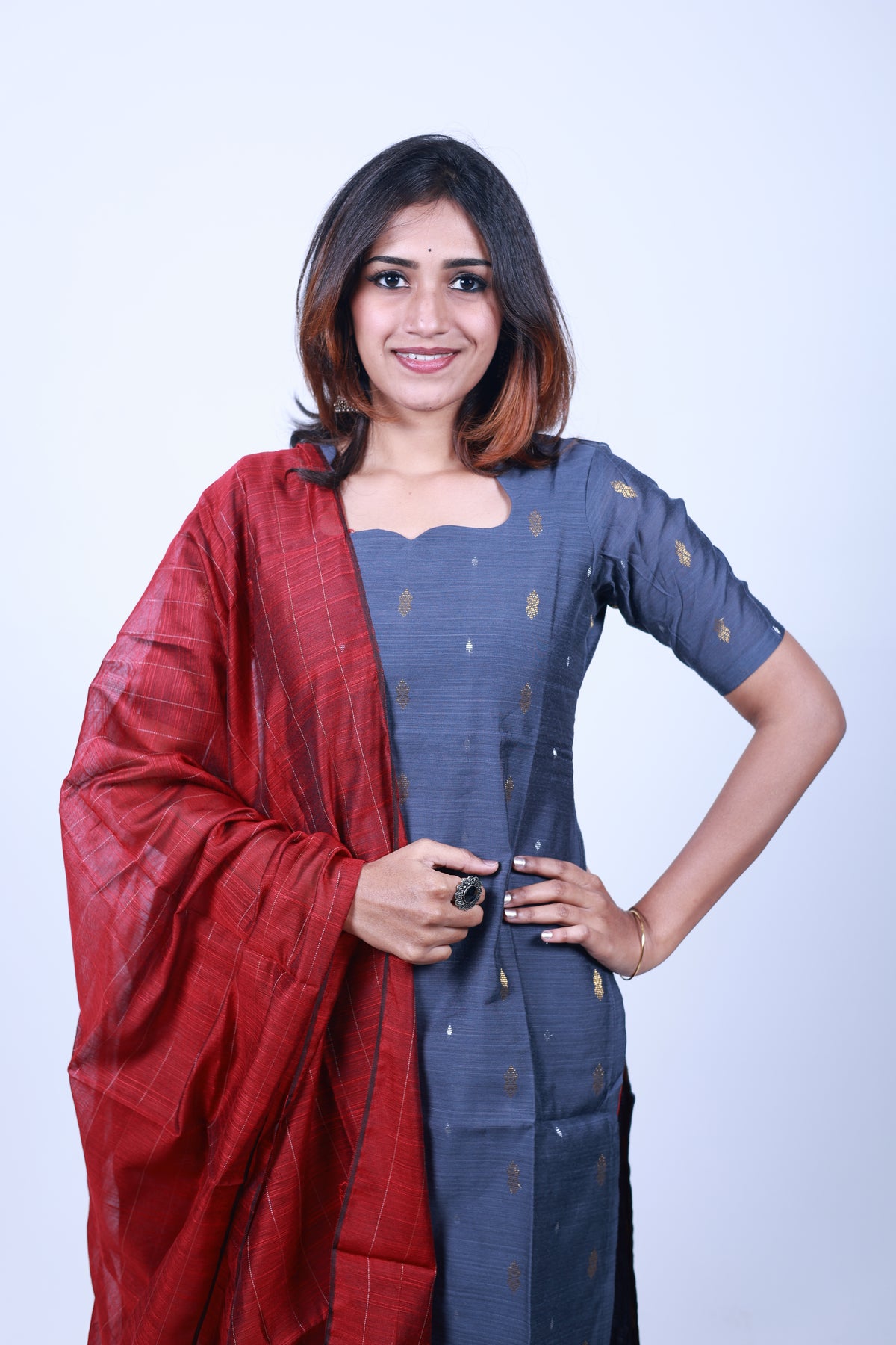 Classic Grey Salwar Suit