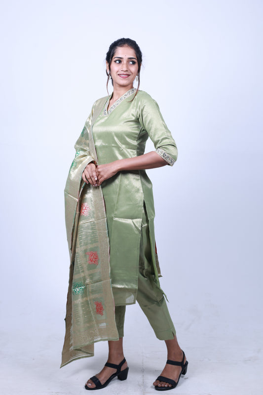 Shimmer Muslin Salwar Suit