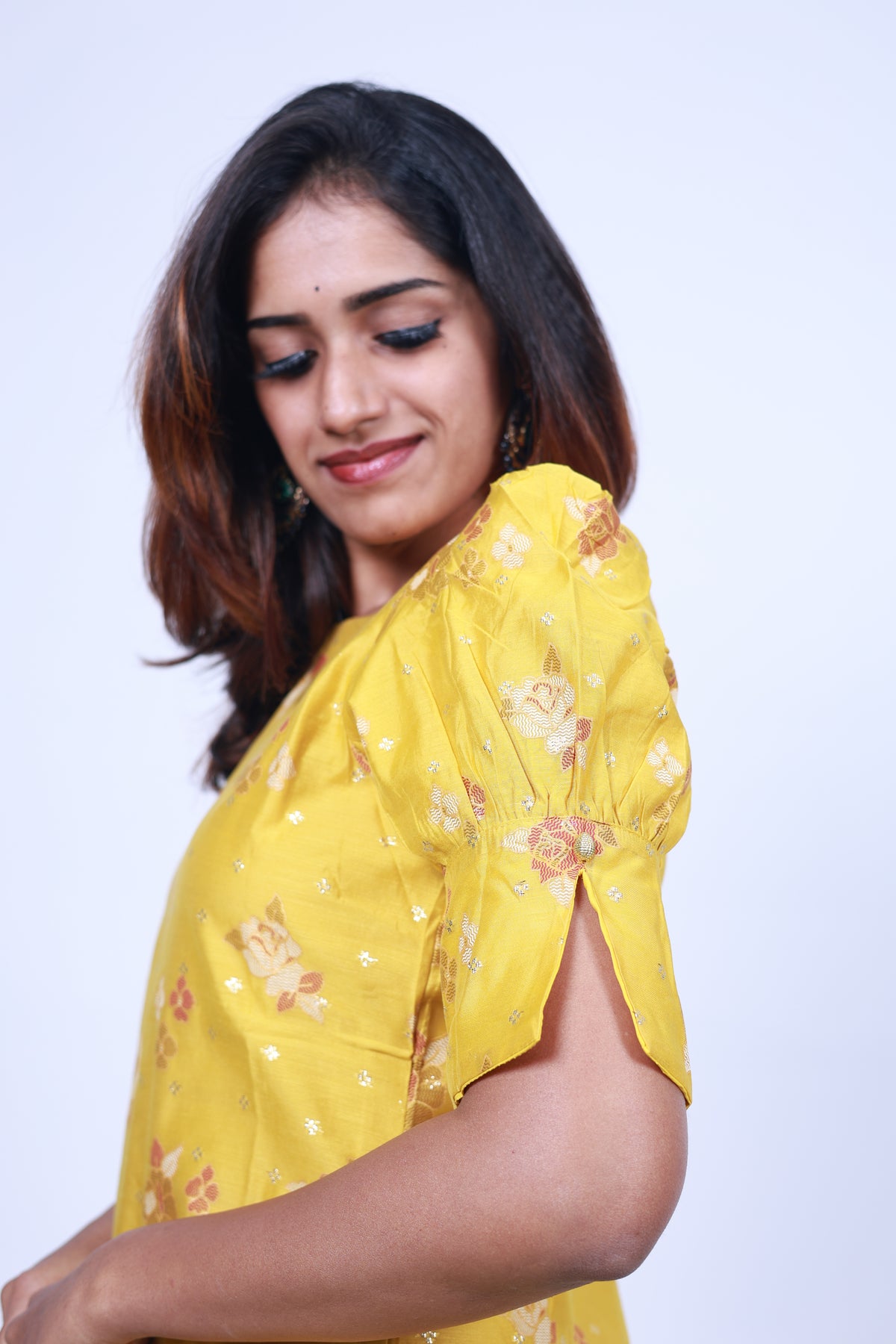 Lemon Cream Top & Dupatta