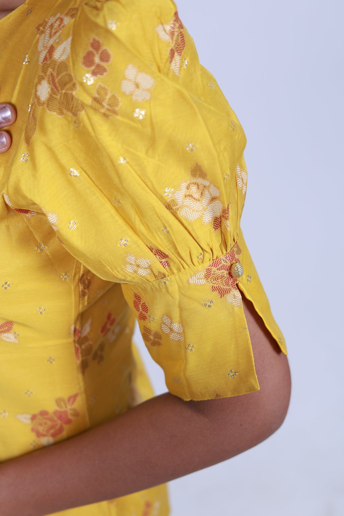 Lemon Cream Kurti