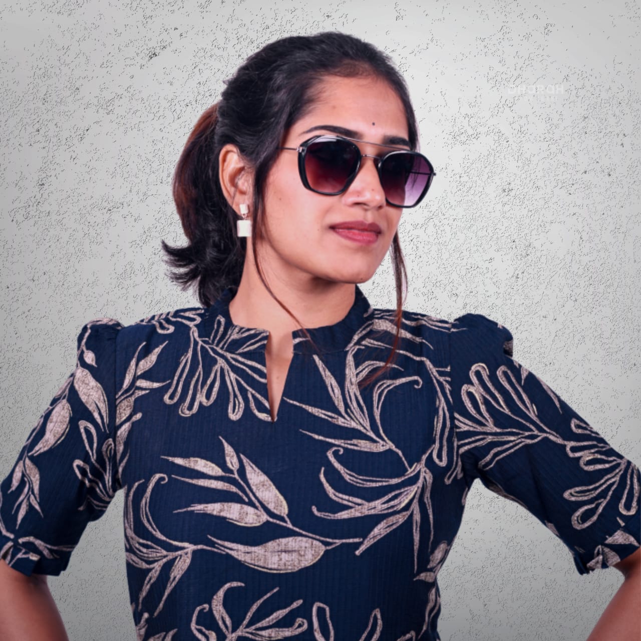 Admiral blue Imported Fabric Trendy Co-ords Set