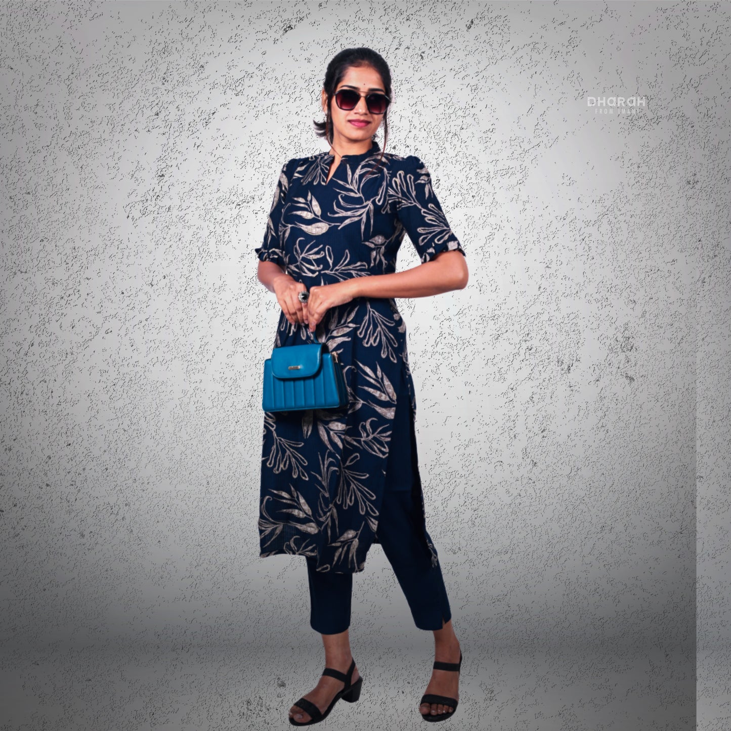 Admiral blue Imported Fabric Trendy Co-ords Set