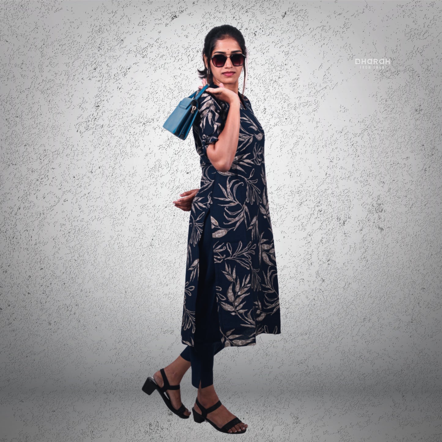 Admiral blue Imported Fabric Trendy Co-ords Set
